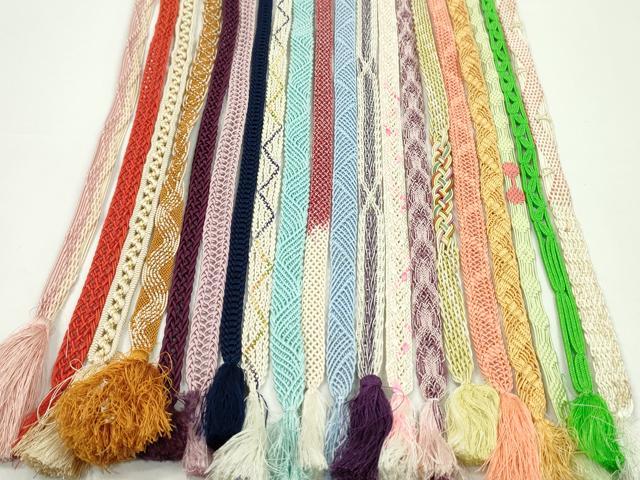 平和屋着物*夏物 和装小物 帯締め20本セット レース織 金糸 逸品 CABH2332ju