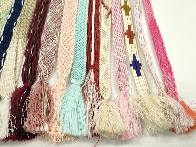 平和屋着物*夏物 和装小物 帯締め20本セット レース織 金糸 ラメ糸 逸品 CABH2337ju