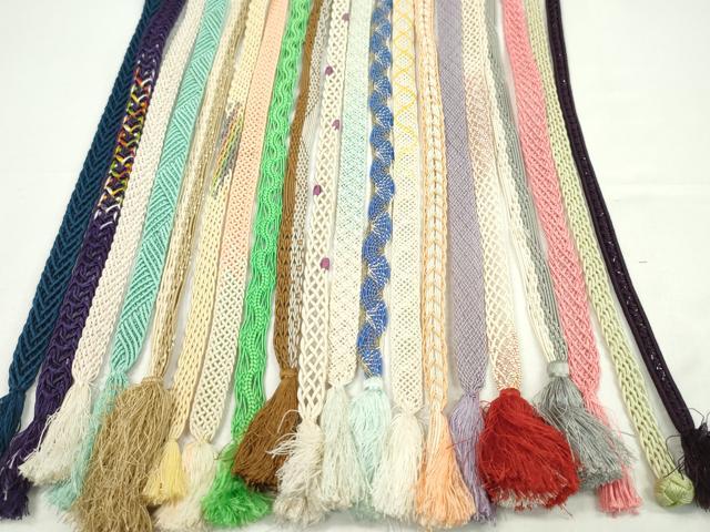 平和屋着物*夏物 和装小物 帯締め20本セット レース織 金糸 逸品 CABH2344ju