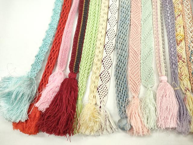 平和屋着物*夏物 和装小物 帯締め20本セット レース織 金糸 ラメ糸 逸品 CABH2345ju