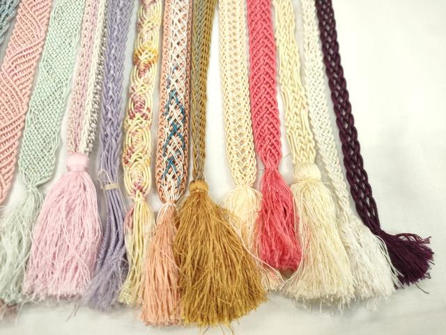 平和屋着物*夏物 和装小物 帯締め20本セット レース織 金糸 ラメ糸 逸品 CABH2345ju