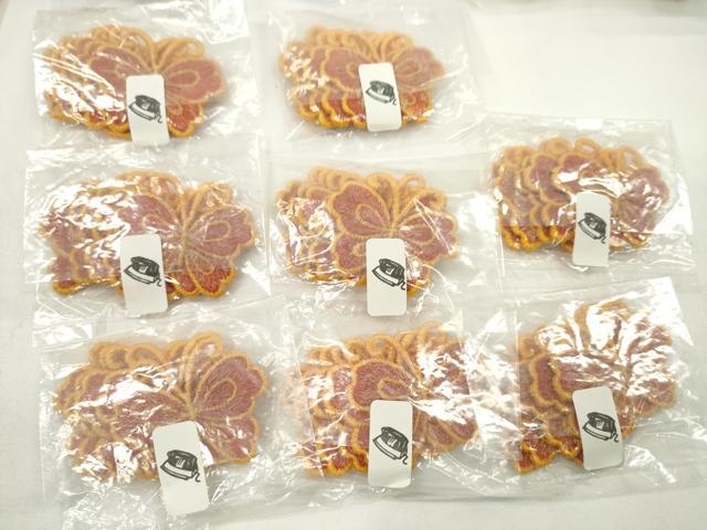 平和屋着物▼手芸用品 ワッペンまとめて200片 蝶 アイロン式 縫い付け式 ハンドメイド 手芸素材 逸品 未使用 CABH2359ju