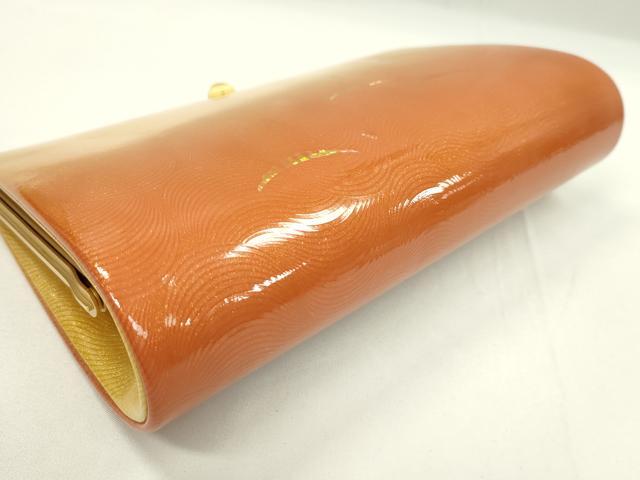 平和屋着物▼和装小物 和装バッグまとめて2点 ハンドバッグ 螺鈿箔 エ霞扇面花文 芝草文 エナメル 金糸 逸品 CABH2364ju
