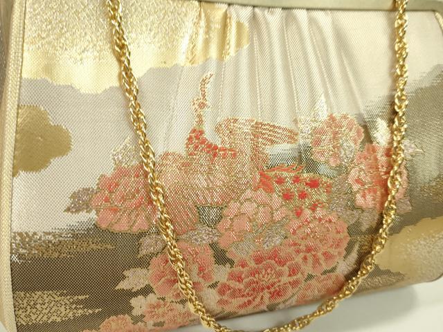 平和屋着物▼和装小物 和装バッグまとめて3点 ハンドバッグ 佐賀錦 鳳凰花文 毘沙門亀甲文 礼装 金銀糸 逸品 CABH2365ju