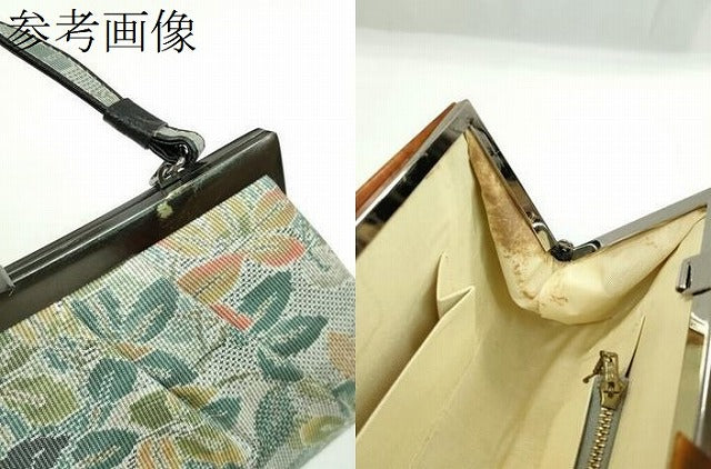 平和屋着物▼和装小物 和装バッグまとめて3点 ハンドバッグ 本場大島紬 7マルキ 枝花文 風景文 逸品 CABH2373ju