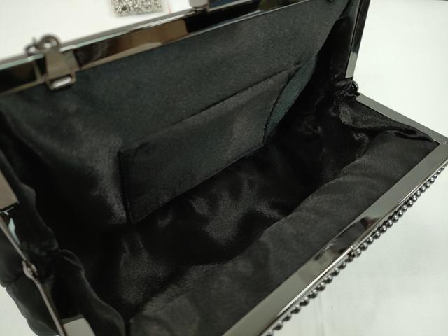平和屋着物▼和装小物 チェーンバッグまとめて3点 ハンドバッグ ビーズ メタルメッシュ シルバー ラインストーン 逸品 CABH2378ju