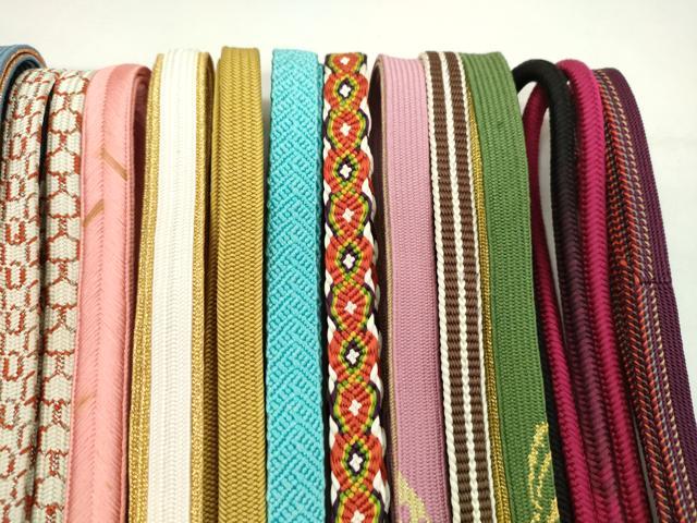 平和屋着物●和装小物 帯締め20本セット 高麗組 冠組 亀甲組 唐組 鎌倉組 奈良組 礼装用 金銀糸 未使用あり 逸品 CABH2385ju