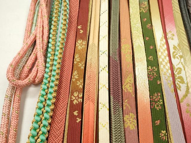 平和屋着物●和装小物 帯締め20本セット 高麗組 笹浪組 大和組 鴨川組 振袖用 金糸 未使用あり 逸品 CABH2393ju