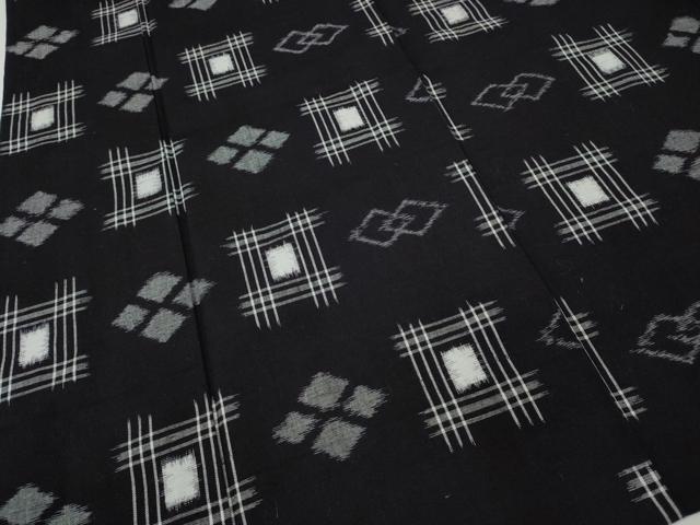 平和屋着物●久留米絣 単衣 吉祥文 綿 逸品 CABH2409ut