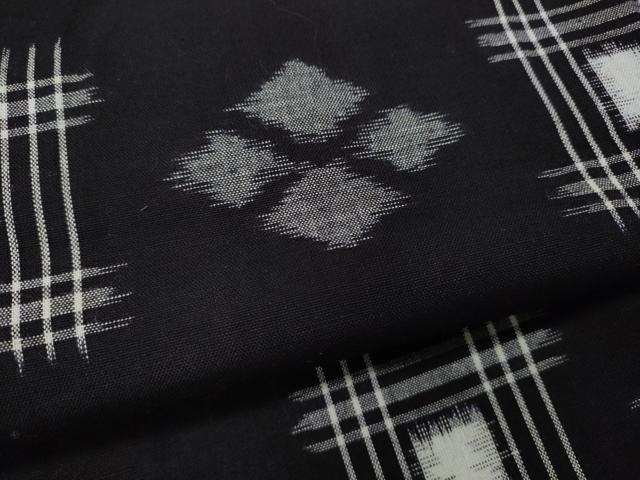 平和屋着物●久留米絣 単衣 吉祥文 綿 逸品 CABH2409ut