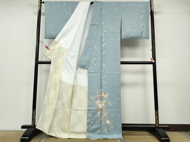 平和屋着物●訪問着 作家物 兎雪輪花文 やまと誂製 正絹 逸品 CABH2410ut