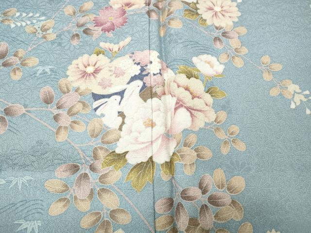 平和屋着物●訪問着 作家物 兎雪輪花文 やまと誂製 正絹 逸品 CABH2410ut