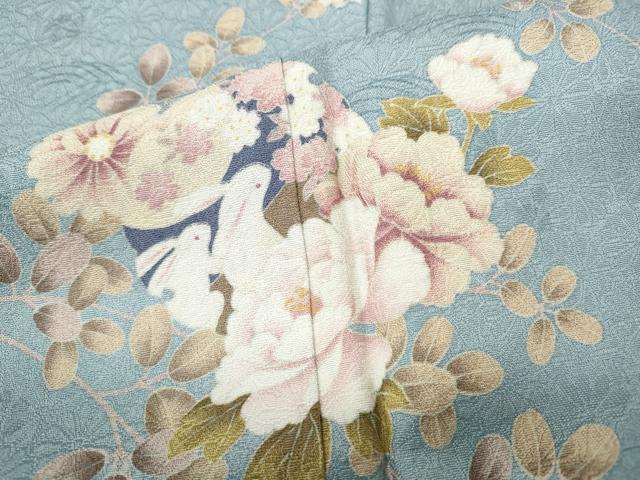 平和屋着物●訪問着 作家物 兎雪輪花文 やまと誂製 正絹 逸品 CABH2410ut