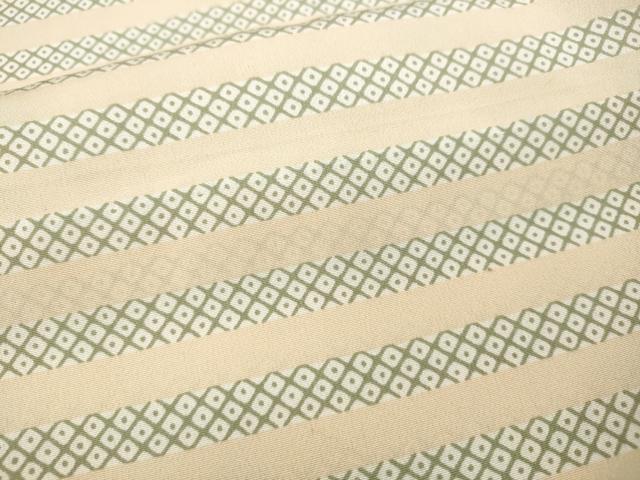 平和屋着物●長襦袢 無双仕立て 鹿の子横段文 正絹 逸品 CABH2411ut