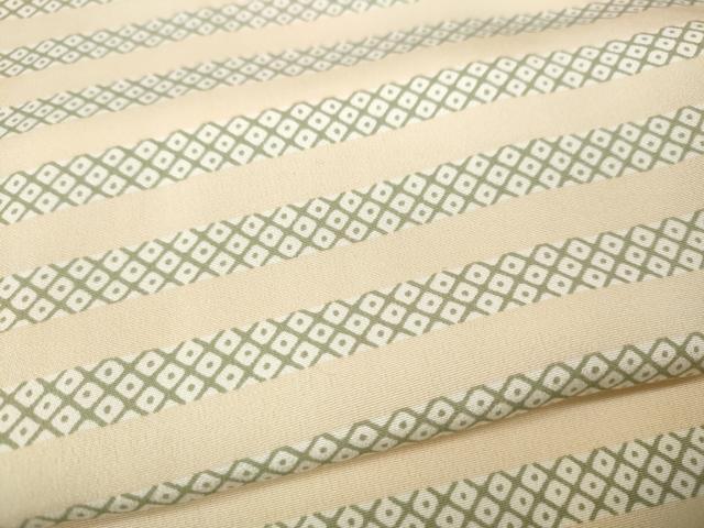平和屋着物●長襦袢 無双仕立て 鹿の子横段文 正絹 逸品 CABH2411ut