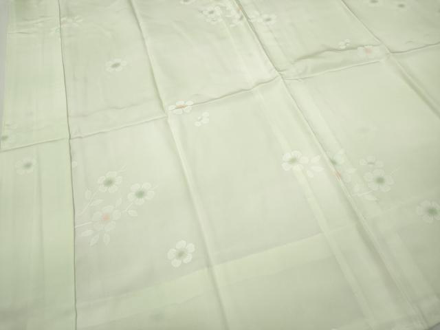 平和屋着物●長襦袢 無双仕立て 枝花文 暈し染め 正絹 逸品 CABH2415ut