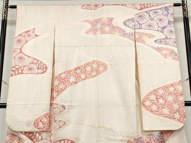 平和屋着物●豪華振袖 総絞り 流水花文 正絹 逸品 CABH2421ut