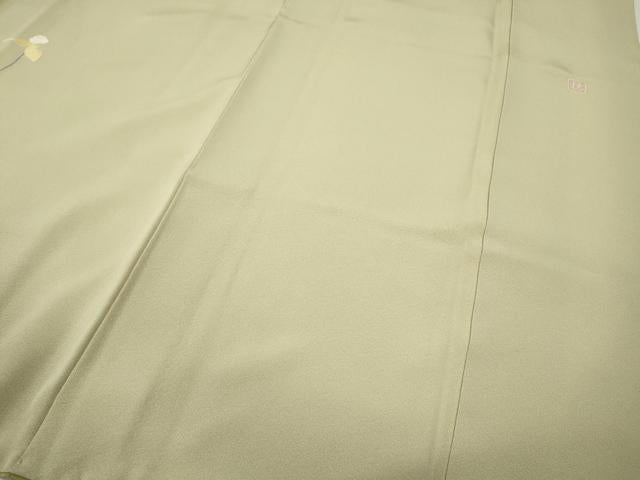 平和屋着物●訪問着 友禅 作家物 竹垣草花文 暈し染め さが美扱い 正絹 逸品 CABH2437ut