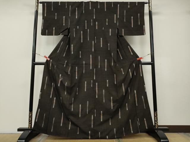 平和屋着物●上質な紬 吉祥間道 正絹 逸品 CABH2438ut