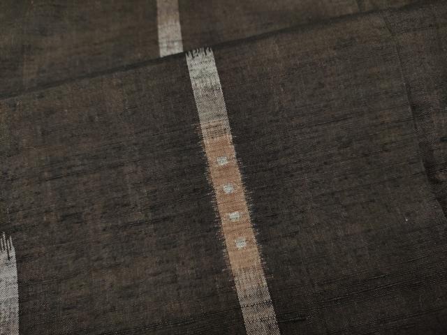 平和屋着物●上質な紬 吉祥間道 正絹 逸品 CABH2438ut