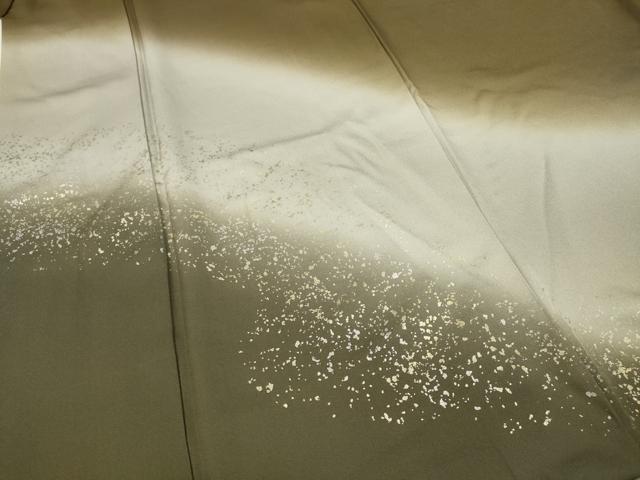 平和屋着物●男性 訪問着 霞文 暈し染め 金銀彩 正絹 逸品 CABH2444ut