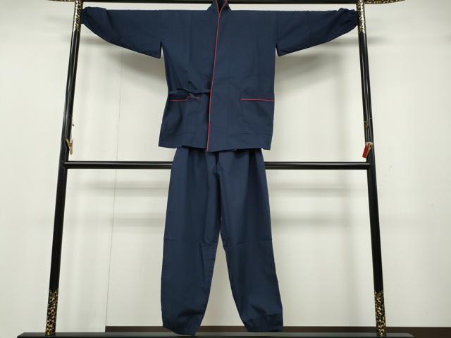 平和屋着物●男性 作務衣 濃藍色 CABH2447ut