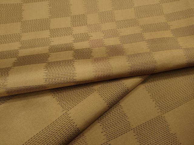 平和屋着物●本場大島紬 変わり格子 ほていや扱い 正絹 逸品 CABH2449ut