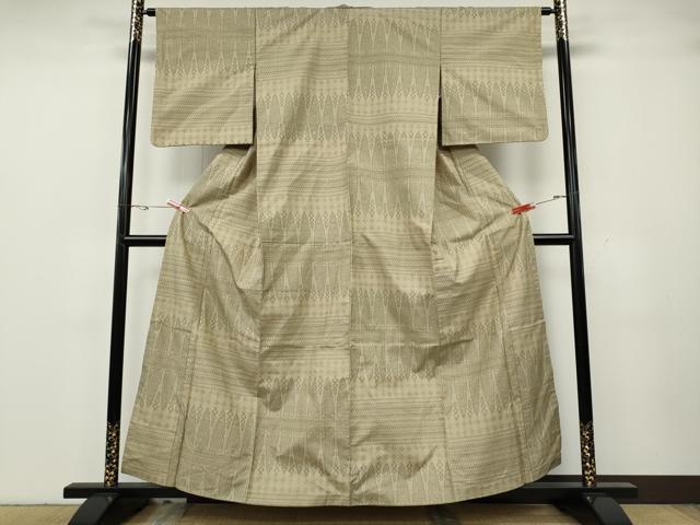 平和屋着物●本場大島紬 7マルキ 吉祥文 金糸 正絹 逸品 CABH2470ut
