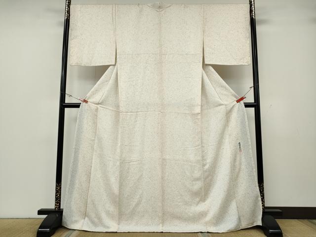 平和屋着物●上質な小紋 作家物 霞文 正絹 逸品 CABH2477ut