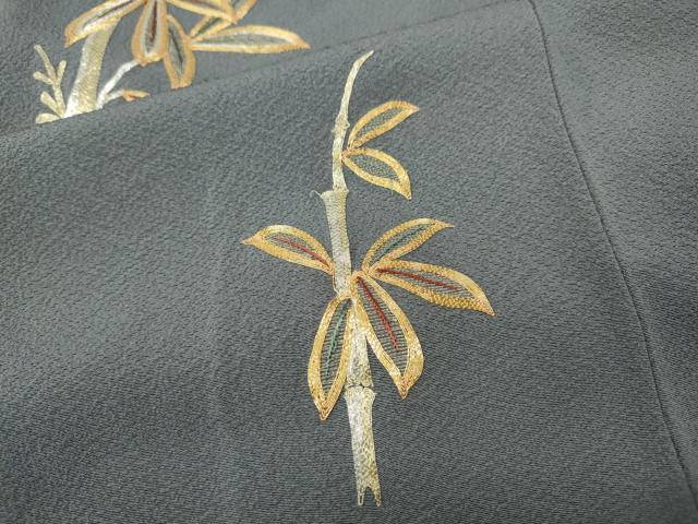 平和屋着物●訪問着 総刺繍 駒刺繍 笹竹文 健勝苑扱い 正絹 逸品 CABH2480ut
