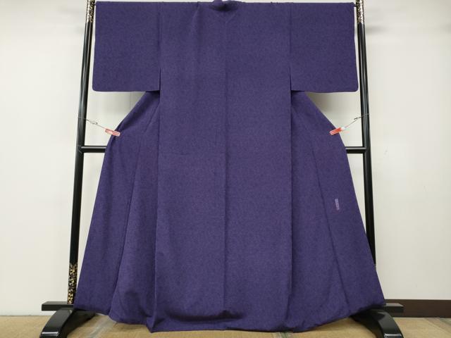 平和屋着物●人間国宝 初代 六谷梅軒(六谷紀久男)錐彫り 重要無形文化 財伊勢型紙 江戸小紋 蓑亀 正絹 逸品 CABH2490ut