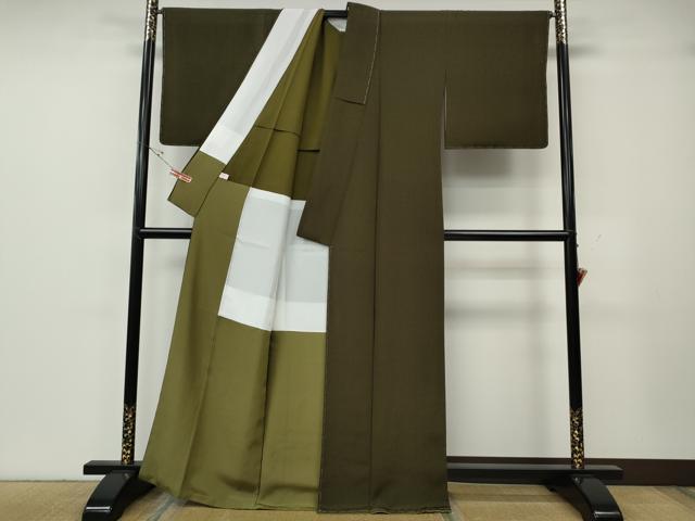 平和屋着物●重要無形文化財 人間国宝 中村勇二郎 江戸小紋 古代菊 反端付き 正絹 逸品 CABH2493ut