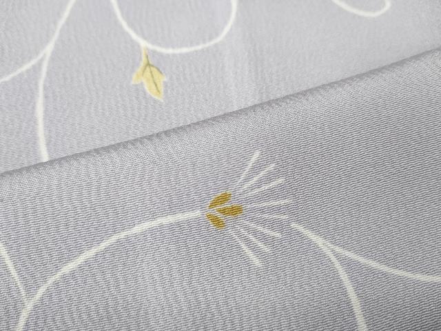 平和屋着物●上質な小紋 花唐草文 正絹 逸品 未使用 CABH2494ut