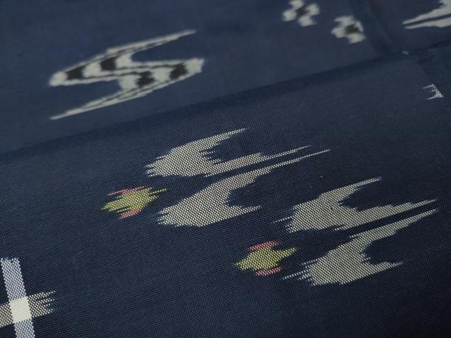 平和屋着物●本場琉球絣 正絹 逸品 CABH2495ut
