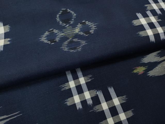 平和屋着物●本場琉球絣 正絹 逸品 CABH2495ut