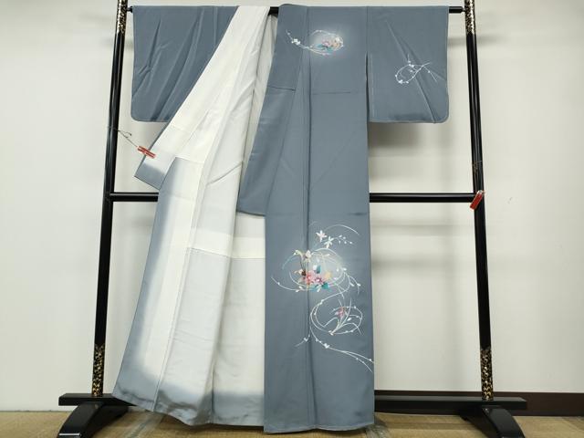 平和屋着物●訪問着 友禅 枝花文 蛍暈し 正絹 逸品 未使用 CABH2501ut