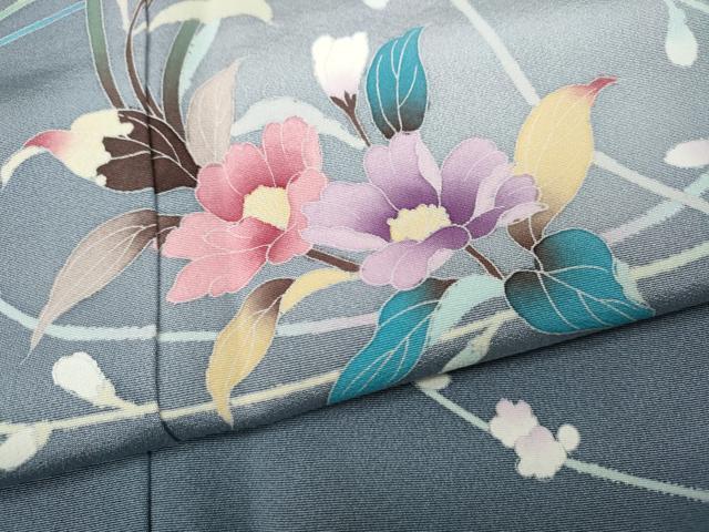 平和屋着物●訪問着 友禅 枝花文 蛍暈し 正絹 逸品 未使用 CABH2501ut