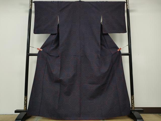 平和屋着物●結城紬 蜀江花文 正絹 逸品 CABH2506ut