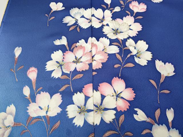 平和屋着物●ファッションブランド hiromichi nakano ヒロミチナカノ 振袖 手描き 刺繍 舞花文 暈し染め 金彩 仮絵羽 未使用 CABH2532ut