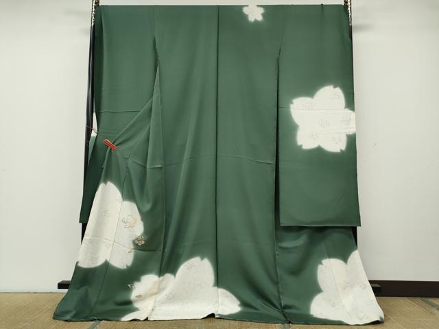 平和屋着物●豪華振袖 刺繍 舞花文 金銀彩 仮絵羽 逸品 未使用 CABH2534ut
