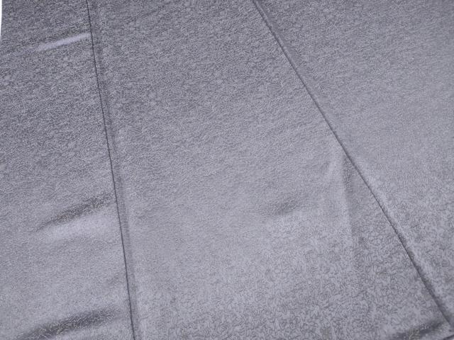 平和屋着物●上質な色無地 草花地紋 紫苑色 金通し地 正絹 逸品 CABH2556ut