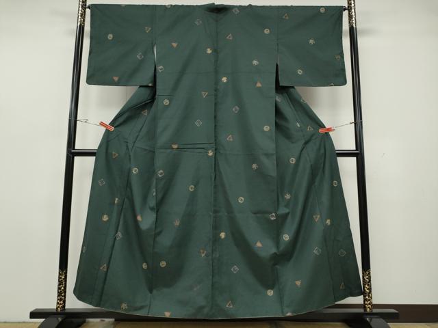 平和屋着物●本場染大島紬 成り物 正絹 逸品 CABH2565ut