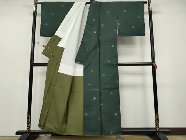 平和屋着物●本場染大島紬 成り物 正絹 逸品 CABH2565ut