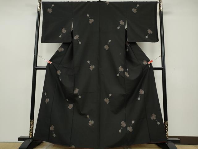 平和屋着物●上質な紬 狛犬 鈴 正絹 逸品 CABH2566ut