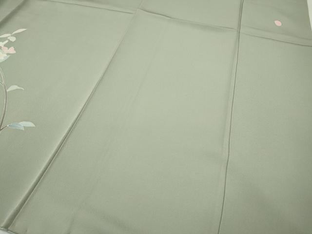 平和屋着物●本加賀友禅作家 南克治 訪問着 枝花文 さが美扱い 正絹 逸品 CABH2570ut