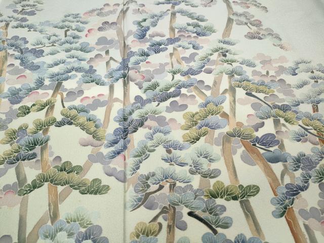 平和屋着物●本加賀友禅作家 宮本則子 色留袖 松梅文 暈し染め 正絹 逸品 CABH2574ut