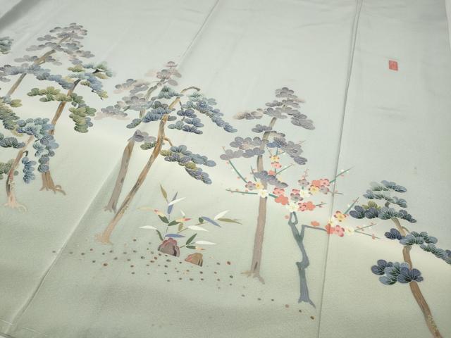 平和屋着物●本加賀友禅作家 宮本則子 色留袖 松梅文 暈し染め 正絹 逸品 CABH2574ut