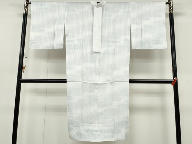 平和屋着物●長襦袢 無双仕立て エ霞文 麻の葉地紋 暈し染め 正絹 逸品 CABH2576ut