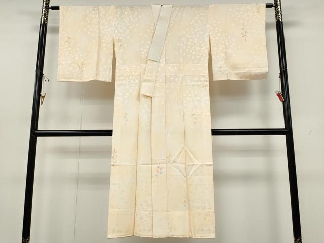 平和屋着物●長襦袢 無双仕立て 舞花文 暈し染め 正絹 逸品 CABH2577ut