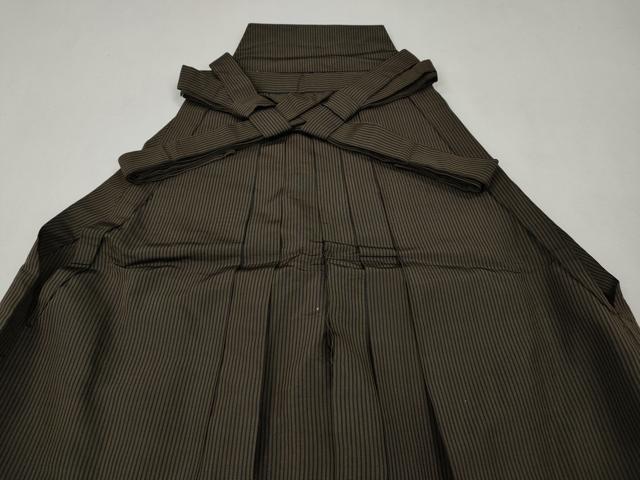 平和屋着物●男性 馬乗り袴 縞 正絹 逸品 CABH2590ut